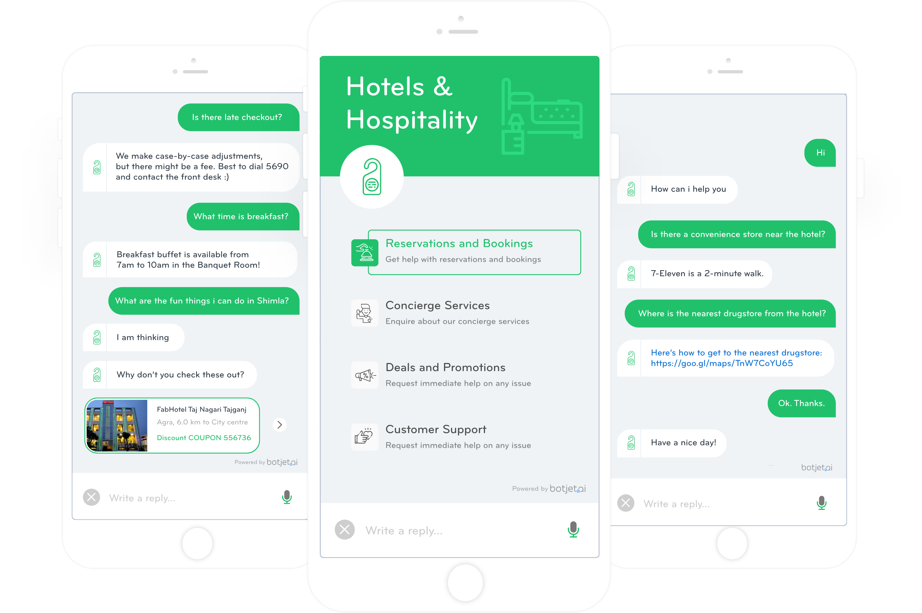 Botjet - AI Health & Hospiltality usecase